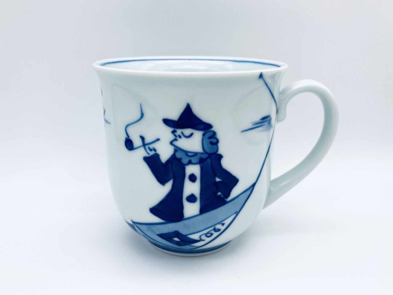 クラシックシリーズ 便り異人反マグカップ しん窯青花