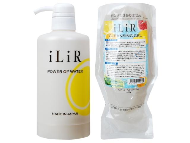iLiR メイクと肌汚れのクレンジングジェル　グレープフルーツ　ボトルセット　（400ｇ）　〜イリアール化粧品〜