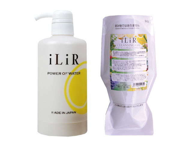 iLiR メイクと肌汚れのクレンジングジェル　ハーブナチュール　ボトルセット　（400ｇ）　〜イリアール化粧品〜