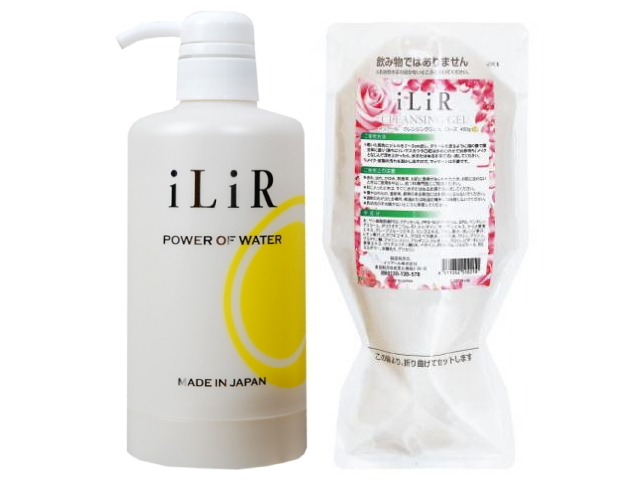 iLiR メイクと肌汚れのクレンジングジェル　ローズナチュール　ボトルセット　（400ｇ）　〜イリアール化粧品〜