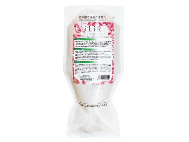 iLiR メイクと肌汚れのクレンジングジェル　ローズナチュール　詰替え用　（400ｇ）　〜イリアール化粧品〜