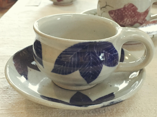 五山焼（いつつやまやき）　「珈琲カップ」　〜信州の陶芸家　朝比奈克文氏　陶芸作品