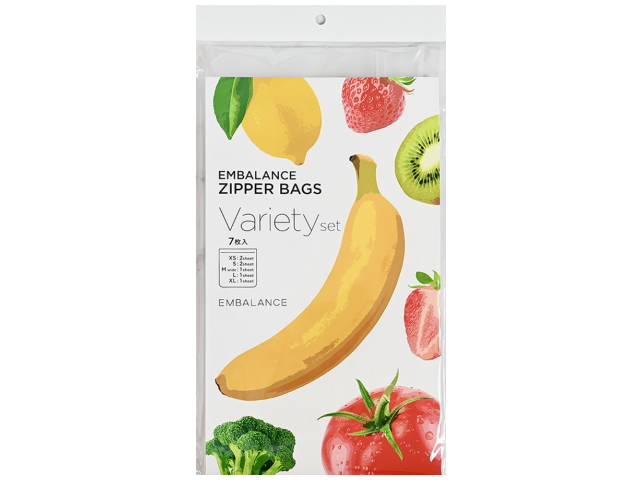 「エンバランス　ジッパーバッグ　(バラエティセット)」　〜添加物なしのポリエチレン製〜　