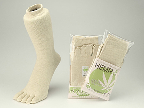 EMヘンプ五本指ソックス