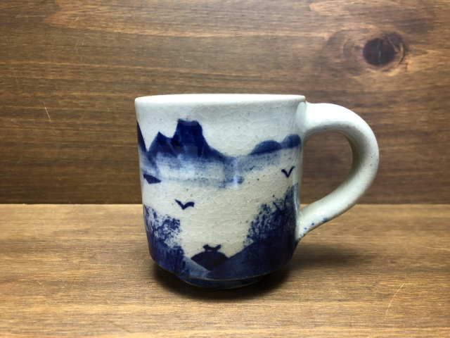 五山焼（いつつやまやき）　「五岳カップ」　〜信州の陶芸家　朝比奈克文氏　陶芸作品