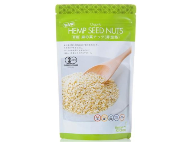 Hemp Kitchen　「有機麻の実ナッツ　非加熱　（オーガニックヘンプシードナッツ）　180ｇ」　〜有機JAS認証取得〜