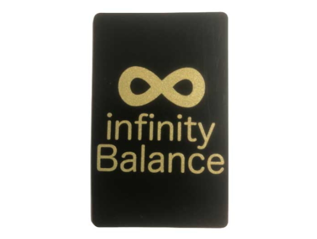 「インフィニティバランス・プレミアムカード500・ブラック」　～パワー粒子パウダーを活用したinfinity Balance～