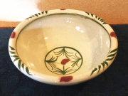 五山焼（いつつやまやき）　「あざみ鉢」　～信州の陶芸家　朝比奈克文氏　陶芸作品