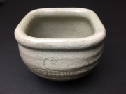 五山焼（いつつやまやき）　「納豆鉢　（小鉢）」　～信州の陶芸家　朝比奈克文氏　陶芸作品/魚