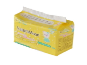 Natura Moon　「ナチュラムーン　生理用ナプキン　多い日の昼用　羽なし　（23.5ｃｍ）　18個入り」　～トップシートに天然コットン100％使用！（高分子吸収材不使用）～