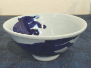五山焼（いつつやまやき）　「兎飯碗　（ごはん茶碗）」　～信州の陶芸家　朝比奈克文氏　陶芸作品