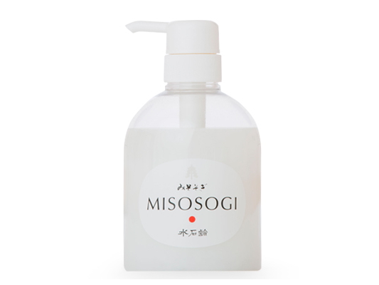 「水石鹸　みそそぎ　液体　（500ml）　」　〜水が持っていた禊（みそぎ）の力でカラダも心も洗い清める〜