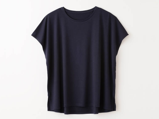 TAKEFU　竹布　スクエアフレンチTシャツ　〜癒しと生命力をもたらす天然素材〜