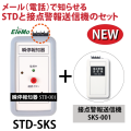 瞬停報知器,停電,瞬停,接点警報送信機,STD-001,SKS-001,電話,メール,光,音,警報,報知器,検知器