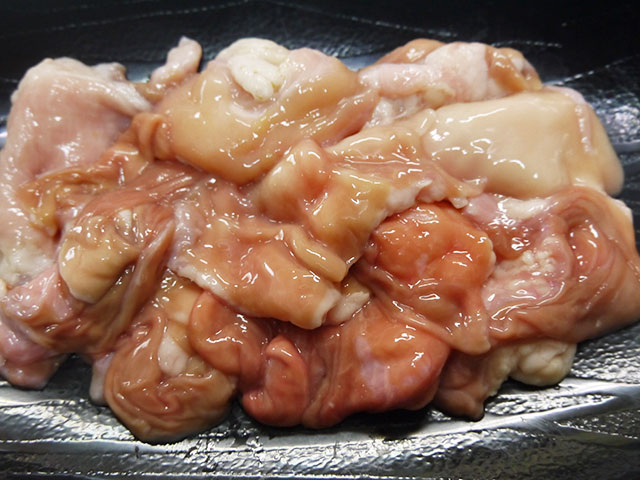 鹿児島県産黒毛和牛赤センマイ（ギアラ）約100ｇ 【ご自宅用】