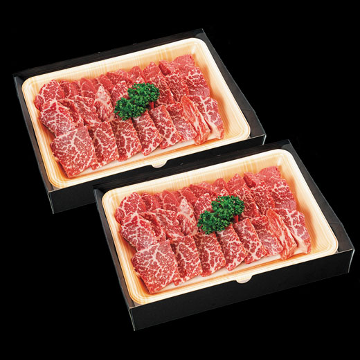 鹿児島黒牛もも・ウデ赤身焼肉用500g×2 main