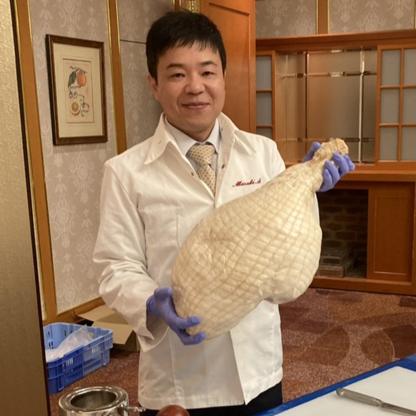 長野県産豚肉使用　骨付きももハム　不定貫(８kg前後)