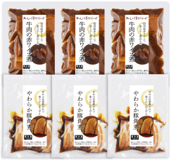 【冷凍】信州の素材を使用した牛肉赤ワイン煮・豚角煮 ＦＳ-６６