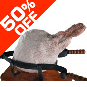 【限定1本・50％OFF】長野県産豚肉使用　骨付きももハム　不定貫(7.2kg)