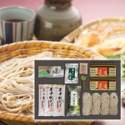 【送料無料】信州特産品石臼挽き生そばセットC [商品番号7A]