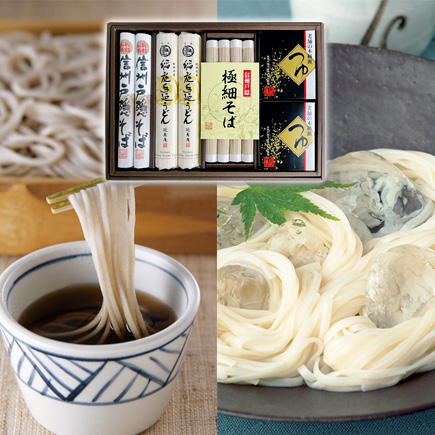 信州戸隠そば・稲庭手延うどん [商品番号MT-30B]