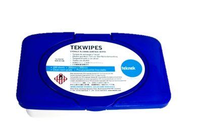 製品歩留まりを簡単かつ確実に改善!!　ハンドローラーメンテナンス清掃用不織布　【tekwipe テクワイプ】(100枚入り）