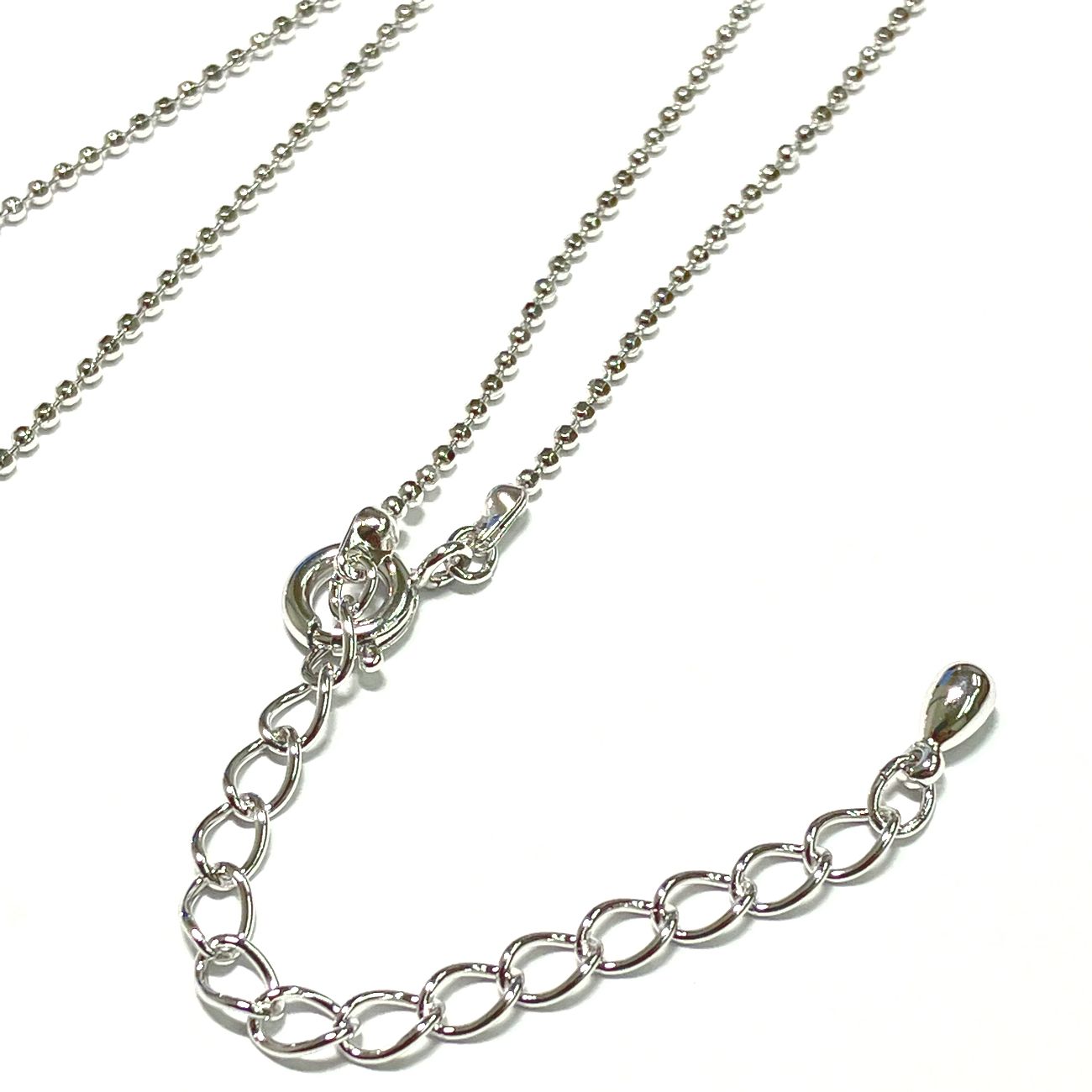 ネックレス用カットボールチェーン☆アジャスター付き/P-chainB12DC8-40