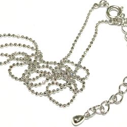 ネックレス用カットボールチェーン☆アジャスター付き/P-chainB12DC8-50