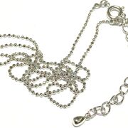 ネックレス用カットボールチェーン☆アジャスター付き/P-chainB12DC8-50