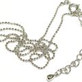 ネックレス用カットボールチェーン☆アジャスター付き/P-chainB12DC8-50