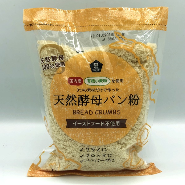 ムソー　国産有機小麦粉使用天然酵母パン粉150g