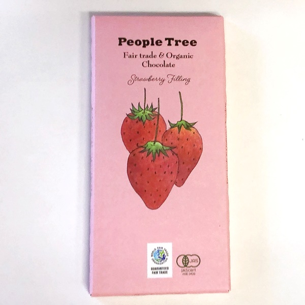 フェアトレード＆オーガニックチョコ・フィリングタイプ　ストロベリーフィリング
