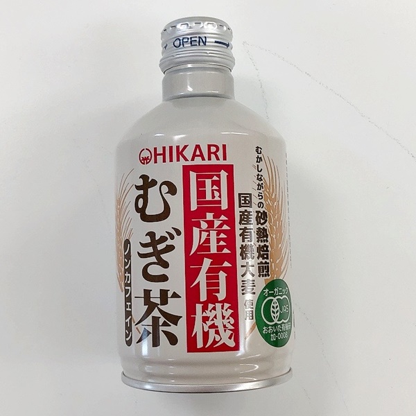 国産有機むぎ茶(缶)　