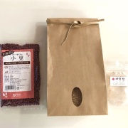 「酵素玄米ご飯セット」玄米２kg、小豆、塩をセットにしました！