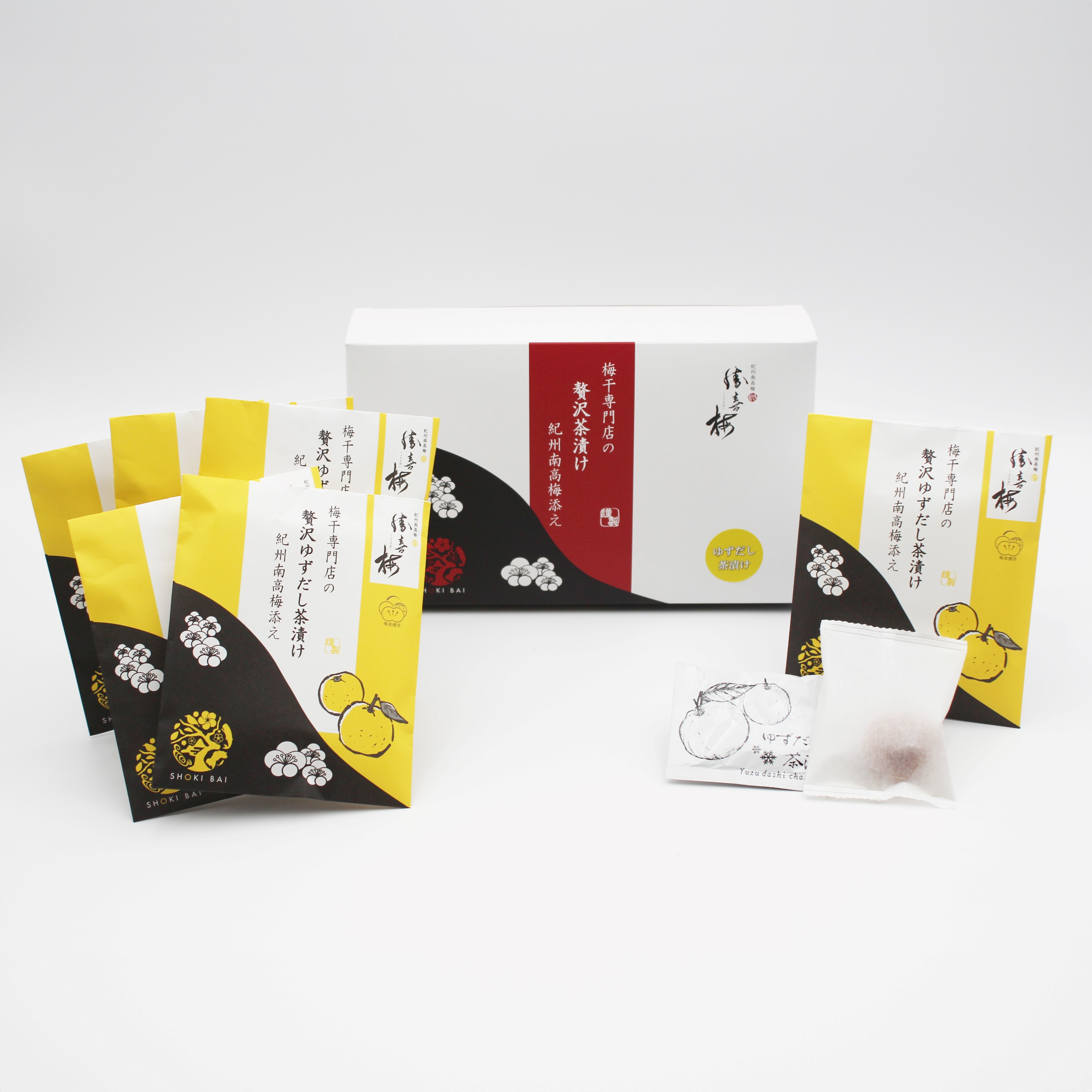 梅干専門店の贅沢ゆずだし茶漬け 紀州南高梅添え（6袋）