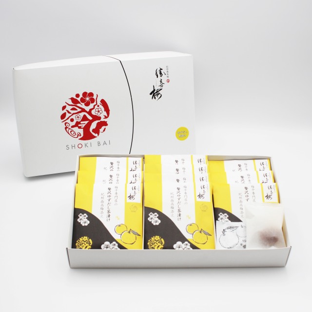 梅干専門店の贅沢ゆずだし茶漬け 紀州南高梅添え（10袋）