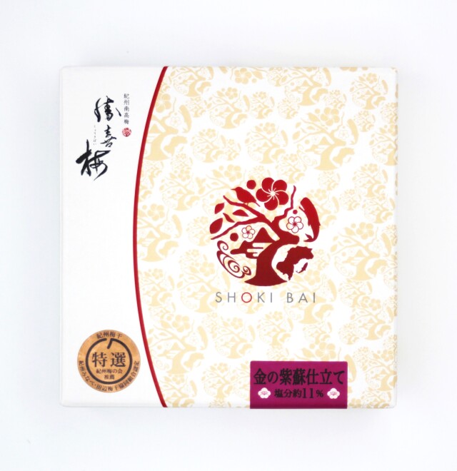 金の紫蘇心くばり160g_化粧箱画像