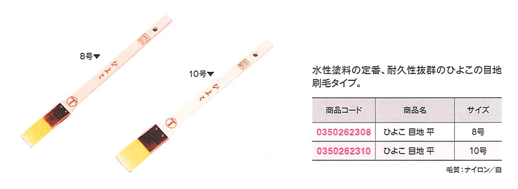 ひよこ　目地　平　８号（２４ミリ）　　　　１０４５０５　００２４　（１０本）