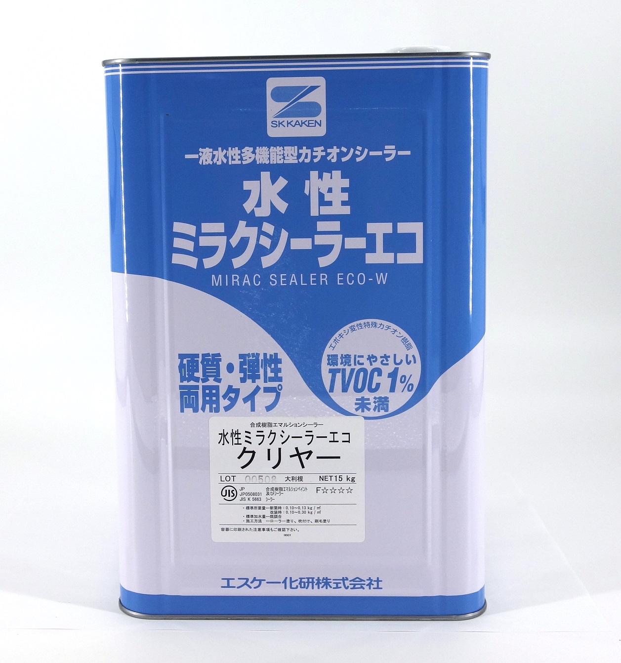水性ミラクシーラーエコ　クリヤー　１５KG