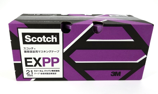 ３Ｍテープ　塗装用　ＥＸＰＰ２１ＭＭ　ムラサキ　６０マキ
