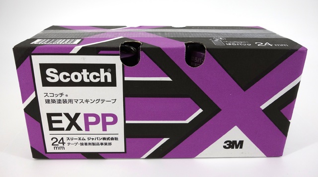 ３Ｍテープ　塗装用　ＥＸＰＰ24ＭＭ　ムラサキ　５０マキ