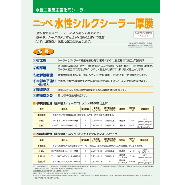 水性シルクシーラー厚膜