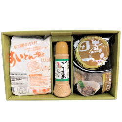 ごまドレッシング・すいとん粉・佃煮一番（ギフトセットG-17）
