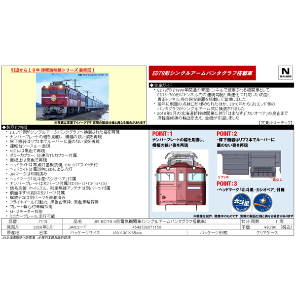 ED79形0番代（シングルアームパンタグラフ搭載車）