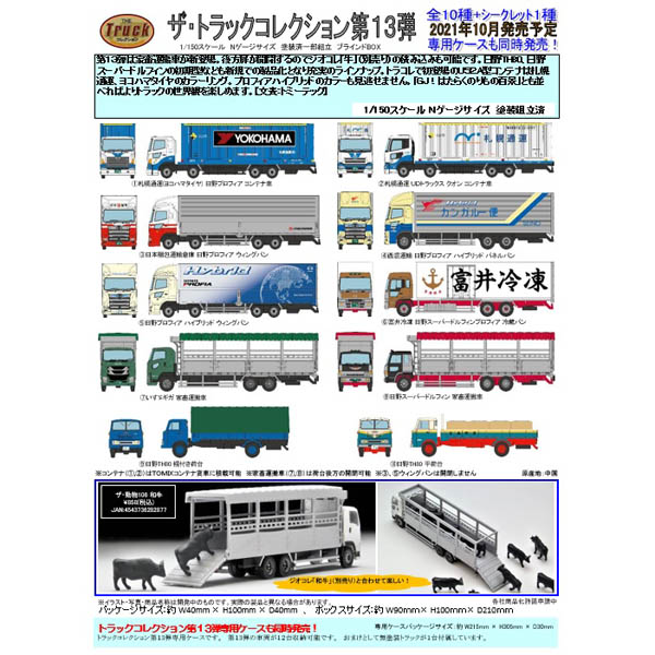 TOMYTEC ザ・トラックコレクション 第13弾（1BOX＝10コ入） railways 