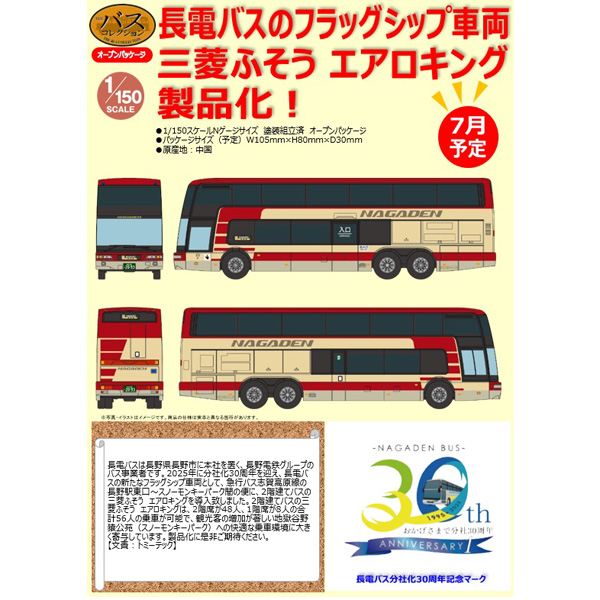 ザ・バスコレクション 長電バス 三菱ふそう エアロキング