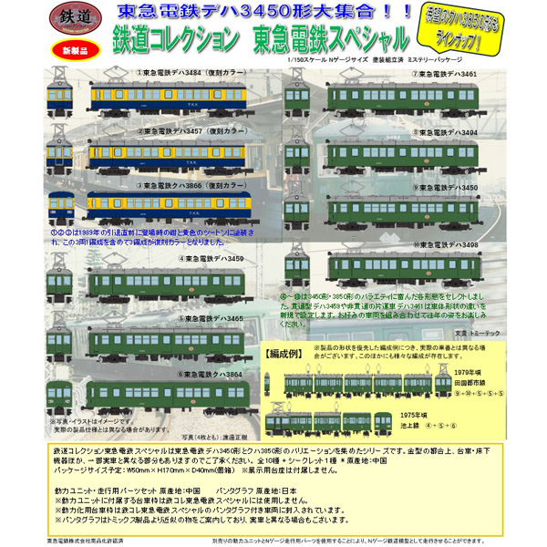 TOMYTEC 鉄コレ 鉄道コレクション 東急電鉄スペシャル（1BOX＝10個入