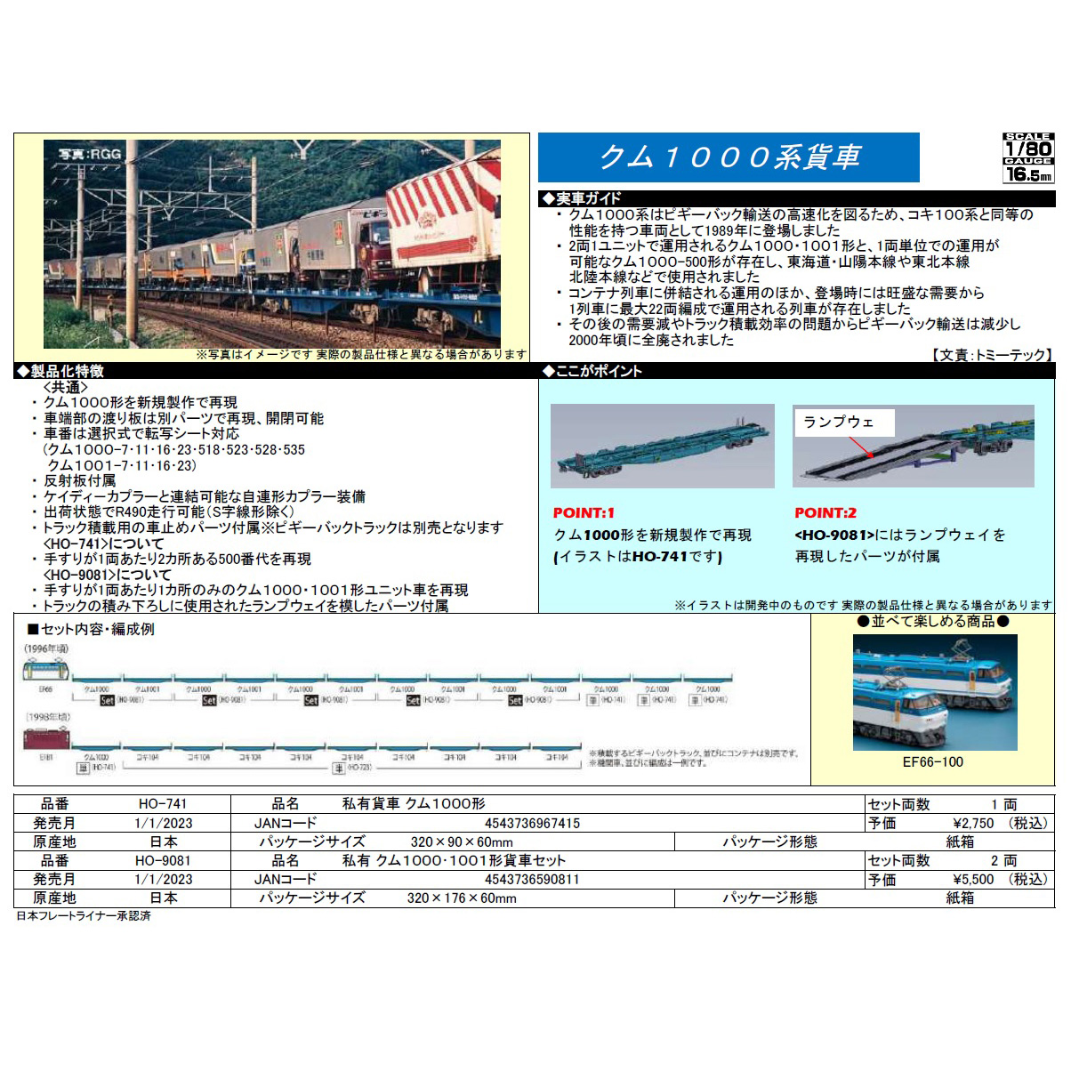 クム1000形/クム1000・1001形 2両セット