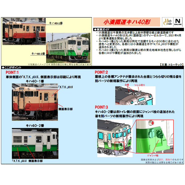小湊鐡道 キハ40形（1・2番）2両セット