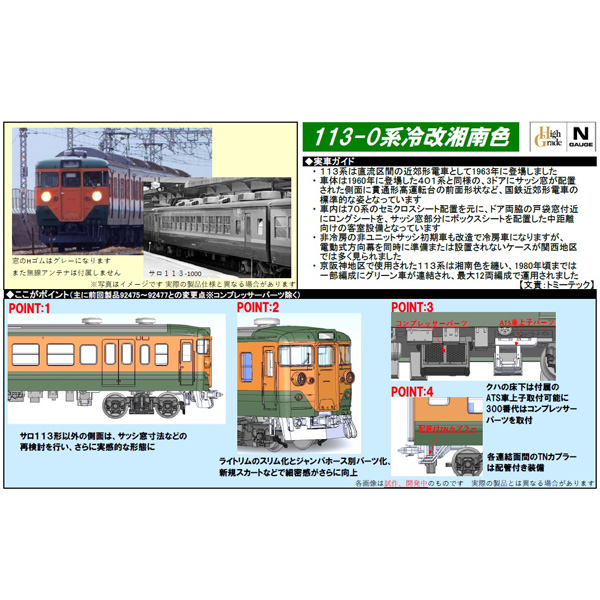 113系0番代（冷改車･湘南色･関西仕様）